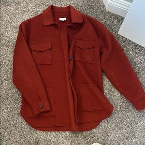 Garnet Hill Terracotta Wool Jacket